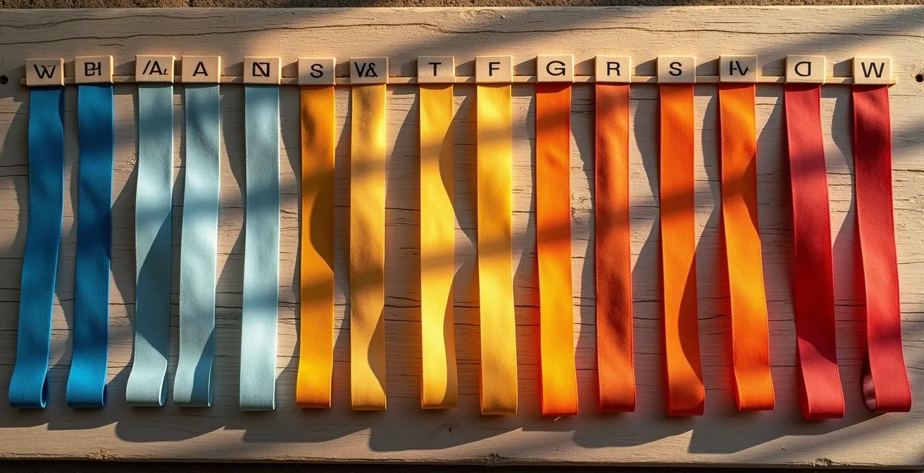 Calendario visual mostrando intensidad del viento térmico por meses