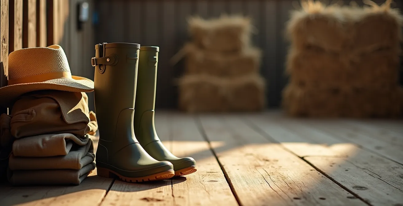 Equipamiento dispuesto para turismo rural en finca de montaña